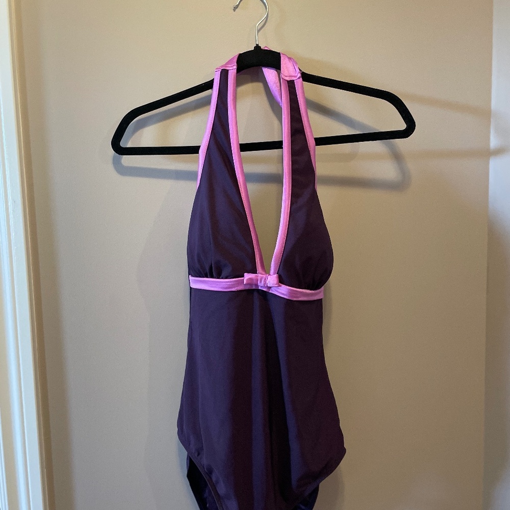 It Figures Purple Swimsuit Halter Top